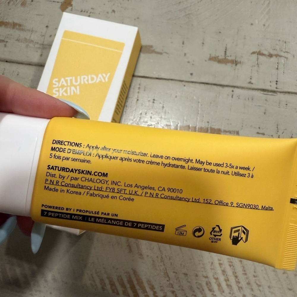 NIB Saturday Skin Yuzi Vitamin C Sleep Mask - Picture 5 of 6